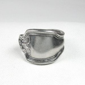 Vintage Handmade Sterling Silver Flatware Spoon Ring